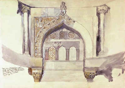 John Ruskin - detail of a Venetian Arch